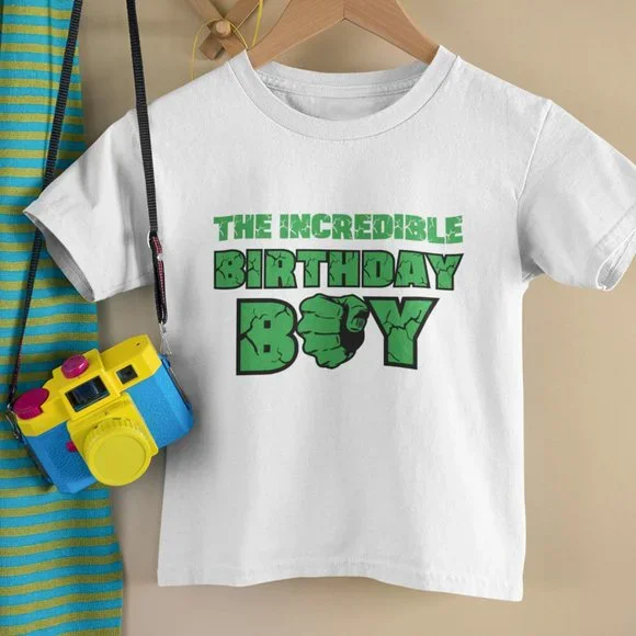 The incredible Birthday Boy, Hulk Shirt